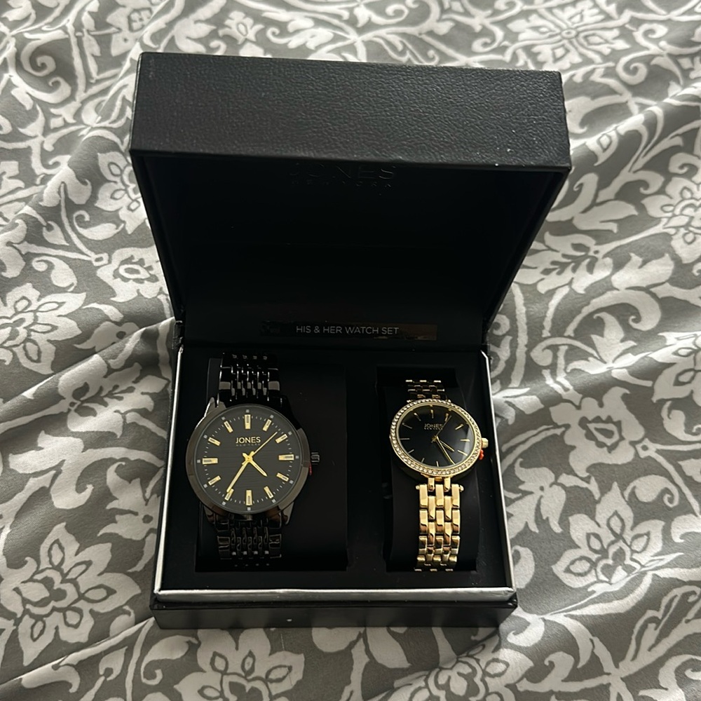 His & Her watch set from Jones Nyc Macy’s.